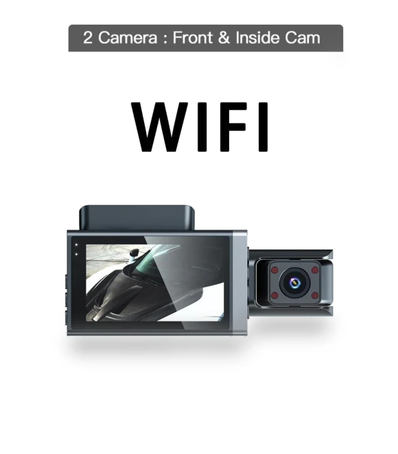 Triple Lens Car Dash Cam — Dashboard Cameras, GLOBUS