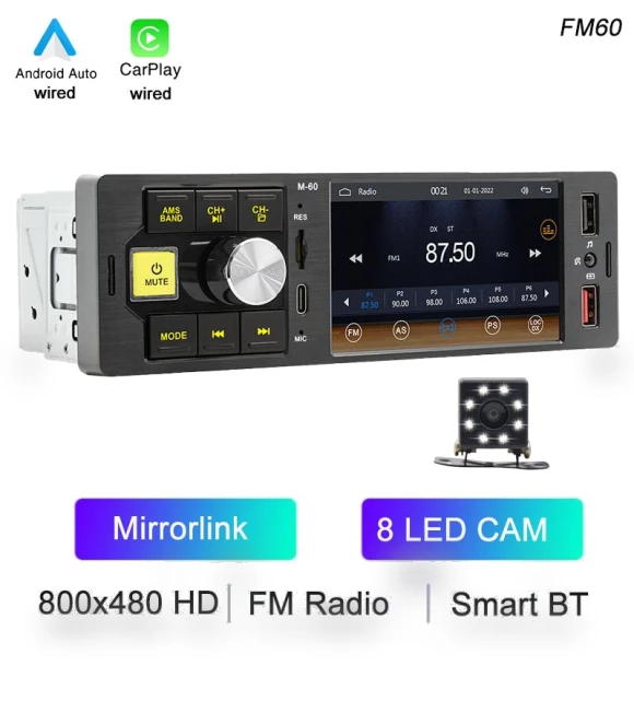 1 Din 4.1 Touch Screen Car Radio Receiver — Stereo Receivers, Auto Launcher