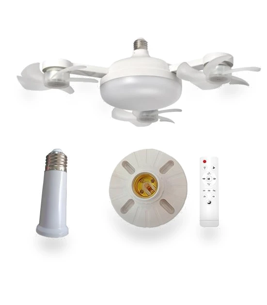 Ceiling Fan with 3-Color Temperature, Adjustable Brightness — Ceiling Fan Lighting Solutions, Pleasure Holiday