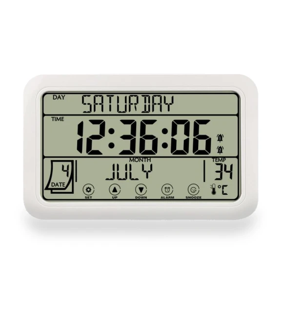 Large Digital Wall Clock with Touch Screen — Alarms & Clocks, DC-HOME-4