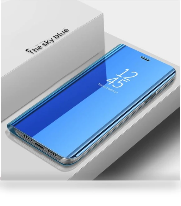 Magnetic Book Stand Smart Mirror PU Leather Flip Cover — Protective Cases, Popular Phone Cases