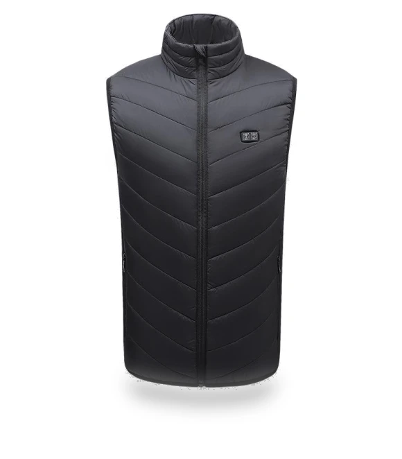 Smart Heated Vest with Stand Collar — Men's Vests, Top Men Wardrobe