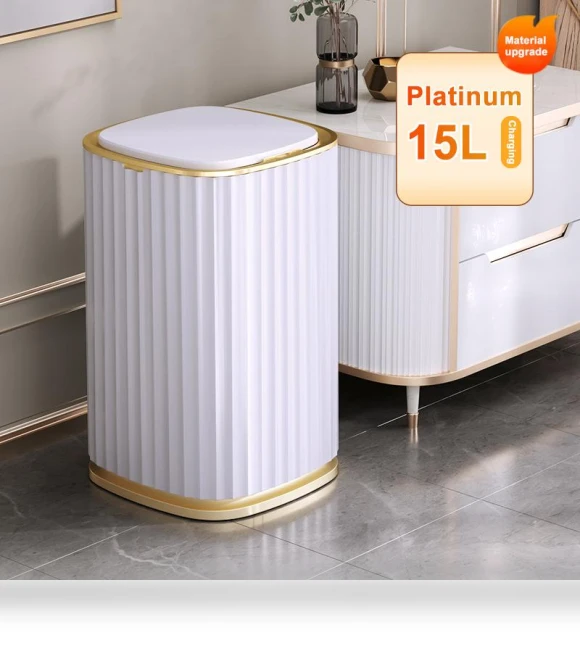 Smart Trash Bin Sensor — Kitchen Cans, Simple and warm