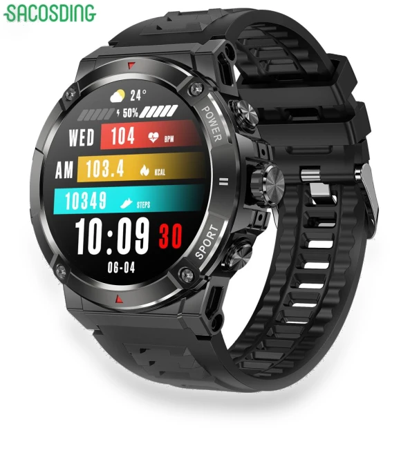 Smart Watch with 1.43-inch AMOLED Display — Smartwatches, SACOSDING
