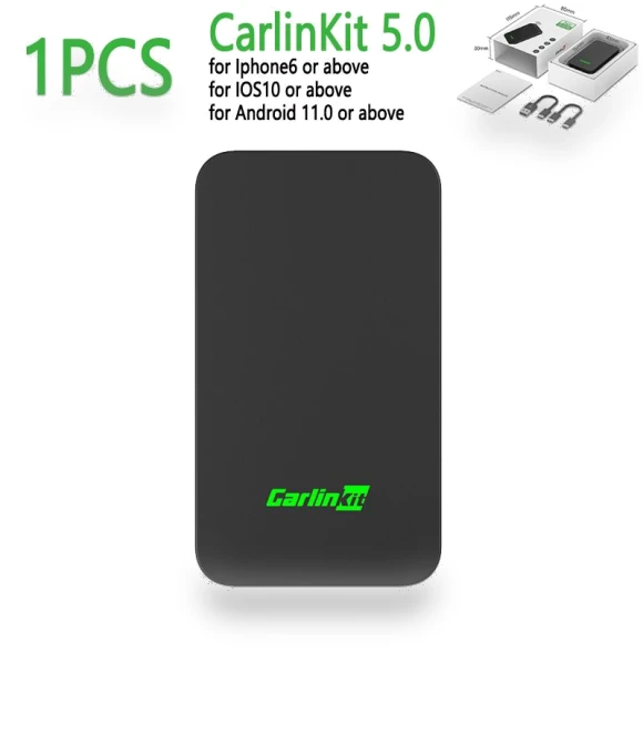 Wireless Android Auto & CarPlay Bluetooth Adapter — Stereo Receivers, CarlinKit