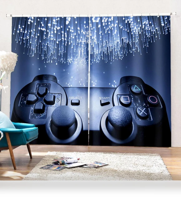 3D Gaming Electronic Controller Curtain — Kids' Décor, A Family Of Home Textiles