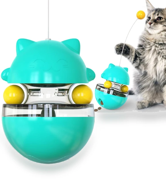 Self-Rolling Pet Toy Ball with Treat Dispenser — Cat Playthings, Smart Pet Supplies
