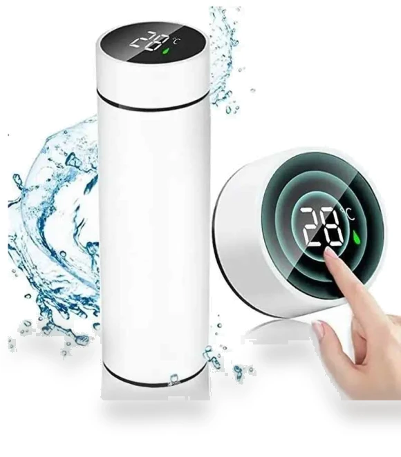 Smart Insulated Cup with LED Temperature Display — Beverage Warmers, Binchi Fitness