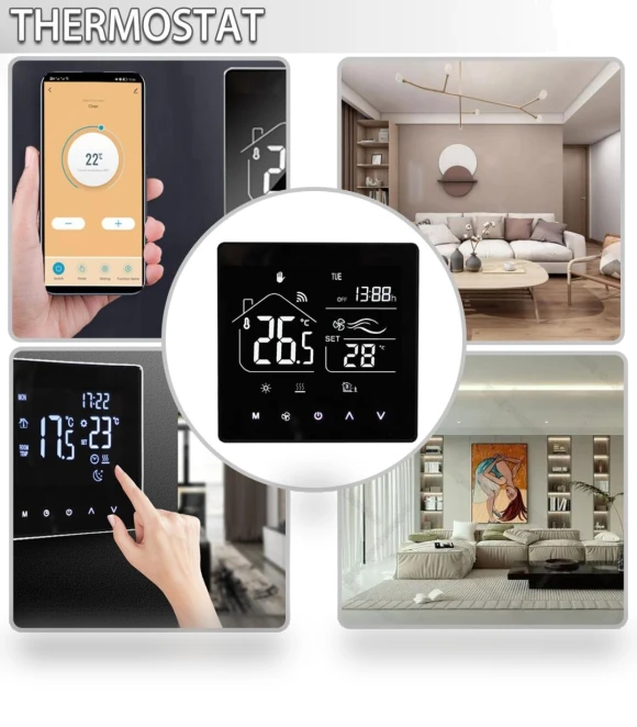 Smart Thermostat with Floor Heating — Home Climate Control, YuHeng 01