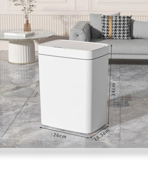 Smart Trash Can for Bathroom with Automatic Bagging — Kitchen Cans, Serene Homes