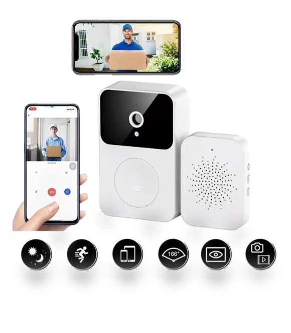 Smart Wireless Remote Video Doorbell Camera — Smart Home Security, Meterk