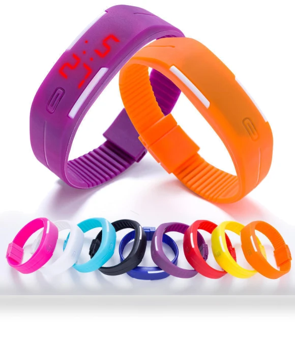 Sports LED Watch with Silicone Strap — Girls' Watch Straps, AVE