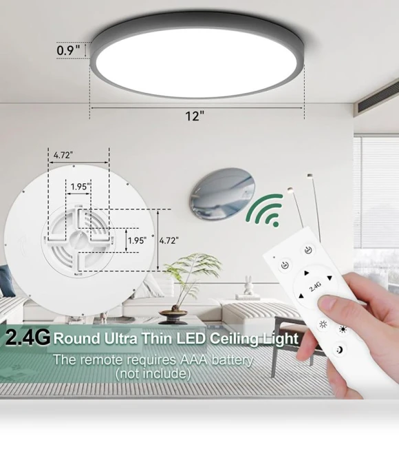 Ultra-Thin Smart LED Ceiling Light — Overhead Lighting, Canmeijia