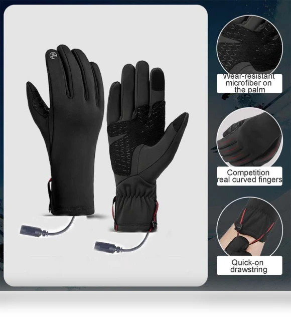 USB Heated Gloves for Women — Cold Weather Gloves, Binchi Keji Travel