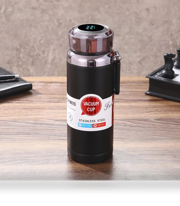 Vacuum Insulated Stainless Steel Pot with Smart Temperature Display — Coffee & Tea, Binchi Outdoor Equipment