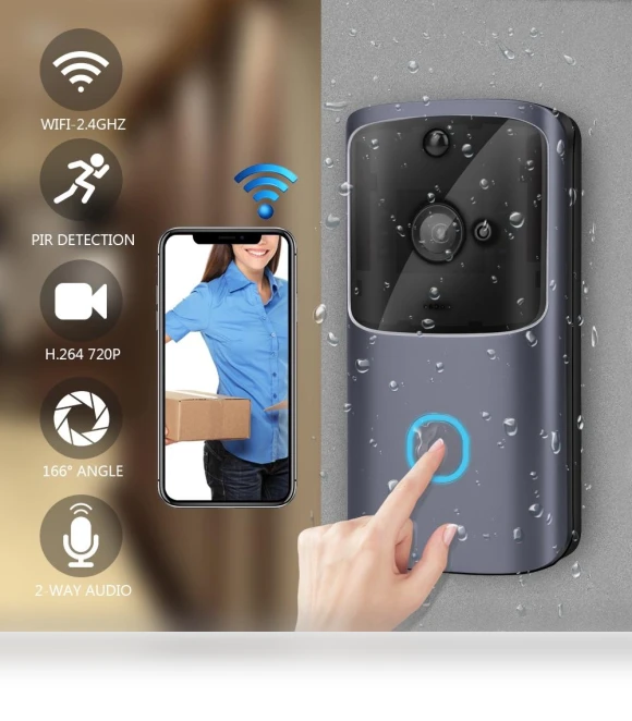 Wireless Smart Video Doorbell — Smart Home Security, Ideal World