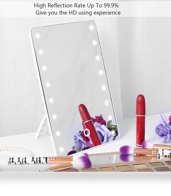 Cosmetic Mirror with Touch Screen — Handheld, DIYelecs