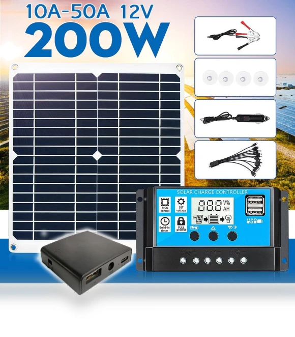 Double USB Solar Panel — Renewable Energy Solutions, Decor Dream
