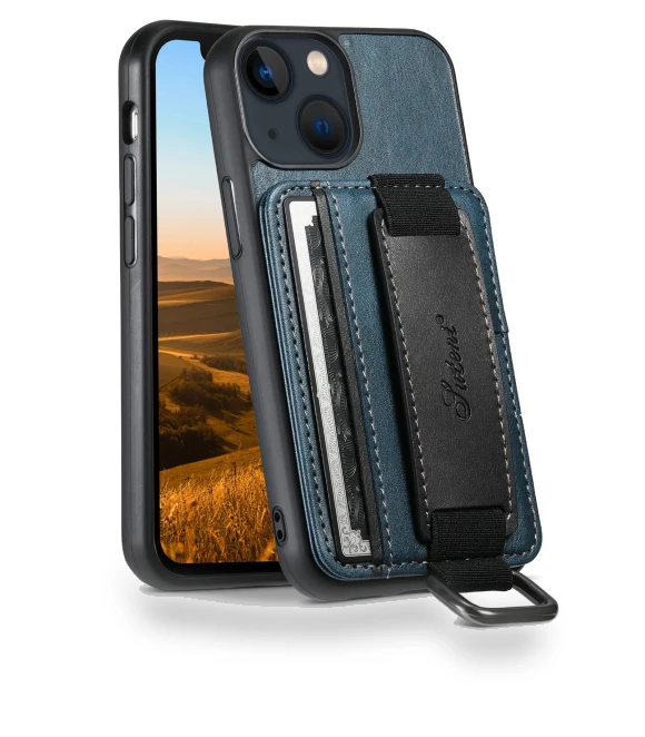 Leather Coated Phone Case with Kickstand and Hand Strap — Bumpers, Smartwatch 2025