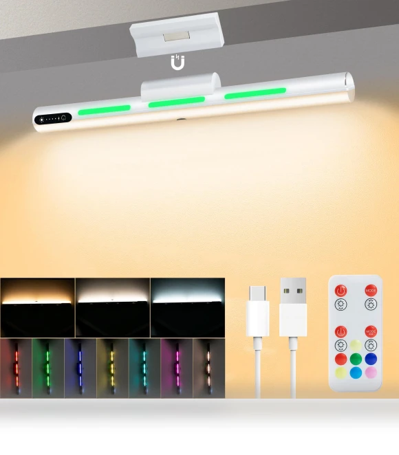 Magnetic Rechargeable Touch Light with RGB Backlight and Mirror — Lighting Accessories, Send Cool