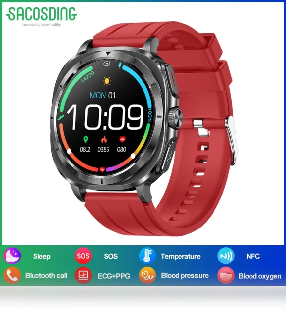 Smart Watch with ECG Monitoring — Smartwatches, SACOSDING
