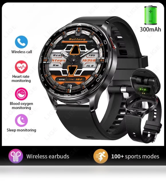 Smart Watch with Headphones — Smartwatches, ElectronicsHome