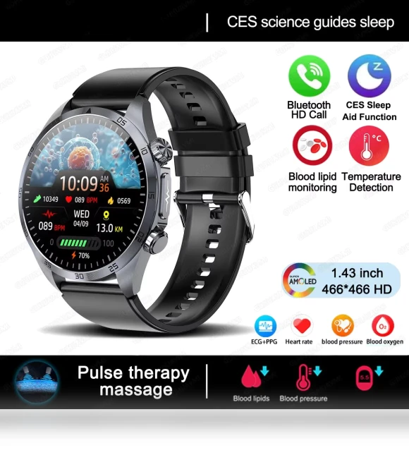 Smart Watch with Pulse Therapy — Smartwatches, QLY Online