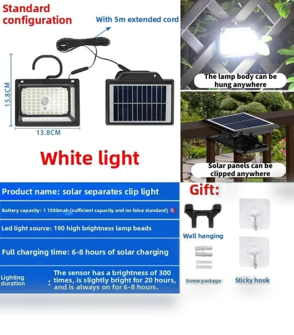 Solar LED Wall Light — Garden Illumination, ZestCasa