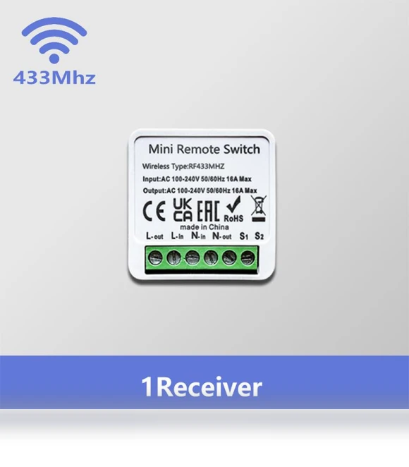 Wireless Relay Switch Receiver — Smart Home Modules, SaiMili Light