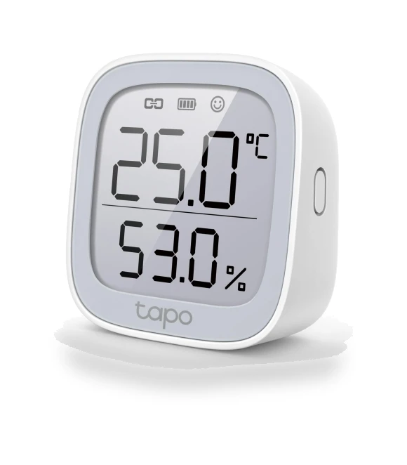 Compact Large Screen Thermometer and Hygrometer — Home Climate Control, Tapo