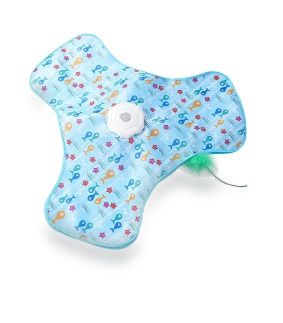 Concealed Feathers Smart Cat Toys Motion Activated Pet Toy Cover — Cat Playthings, Sntyjrmr