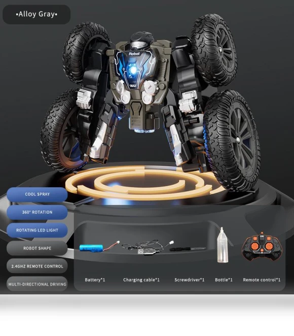 Dual-Sided Rotating Trick Car Robot Butterfly — Interactive Figures & Robots, Super Go