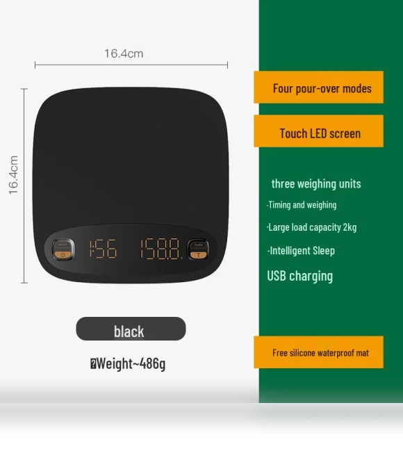 Smart Kitchen Scale with USB Recharging — Weight Management Tools, ElectroCN