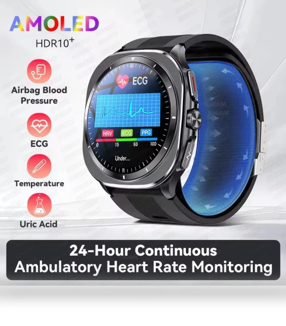 Smart Watch with Air Pump and Safety Cushion — Smartwatches, ElectronicsHome