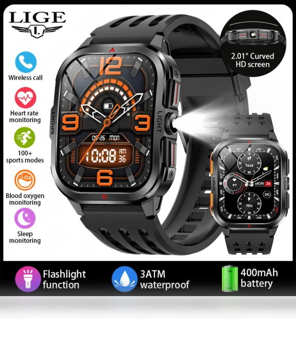 Smart Watch with Curved Screen — Smartwatches, LIGE