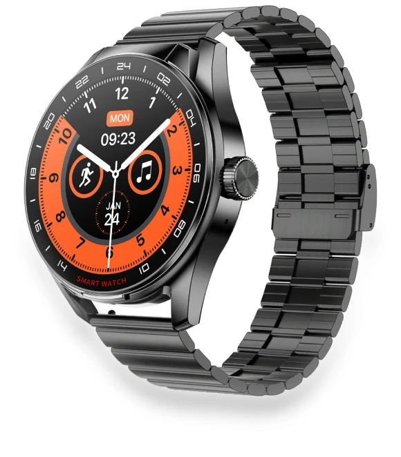Smart Watch with Steel Strap and Headphones — Smartwatches, Tiktkkkk