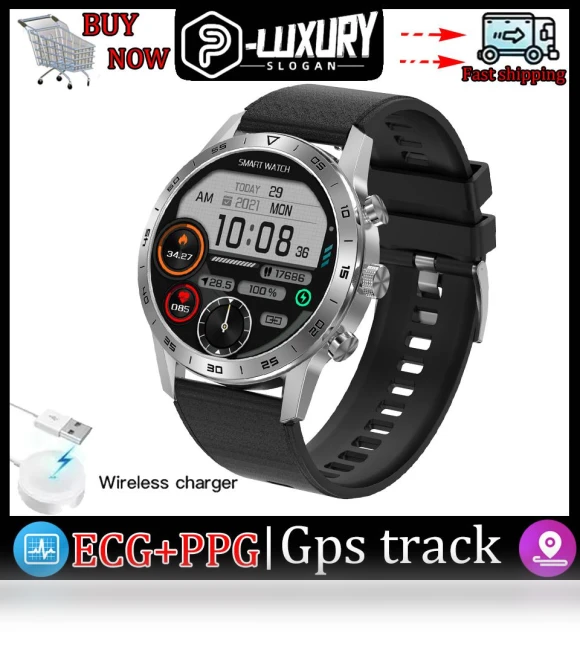 Smartwatch with NFC, ECG, and Voice Assistant — Smartwatches, Tiktop2