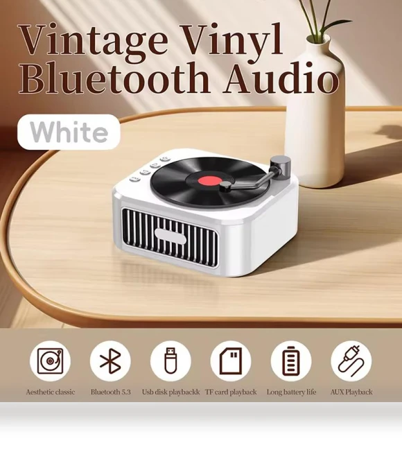 Tiny Retro Bluetooth Speaker — Portable Sound Systems, Precious Stones