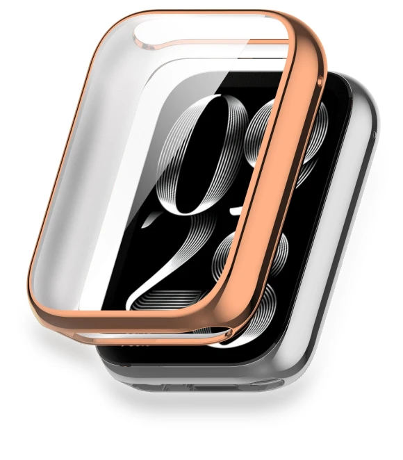 Plating TPU Case with Tempered Glass Screen Protector — Fitness Bands, MY-CASE