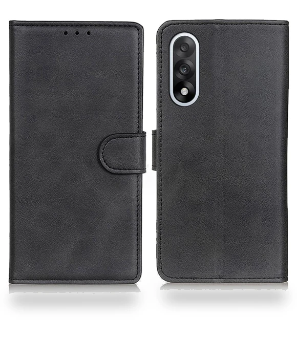 Cowhide Texture Leather Wallet Stand Phone Cover — Phone Accessories, Smartwatch 2025