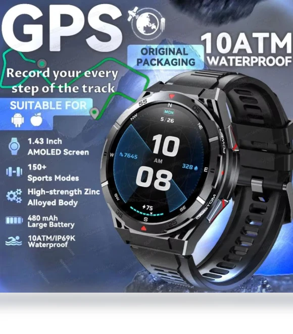 Dual-Band Satellite GPS Smartwatch — Smartwatches, ElectronicsHome