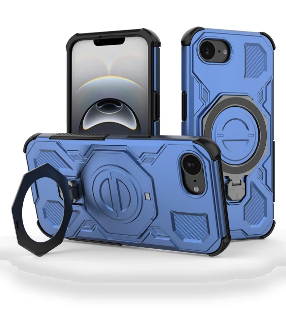 Magnetic Case with Rotating Metal Stand — Phone Accessories, Smartwatch 2025