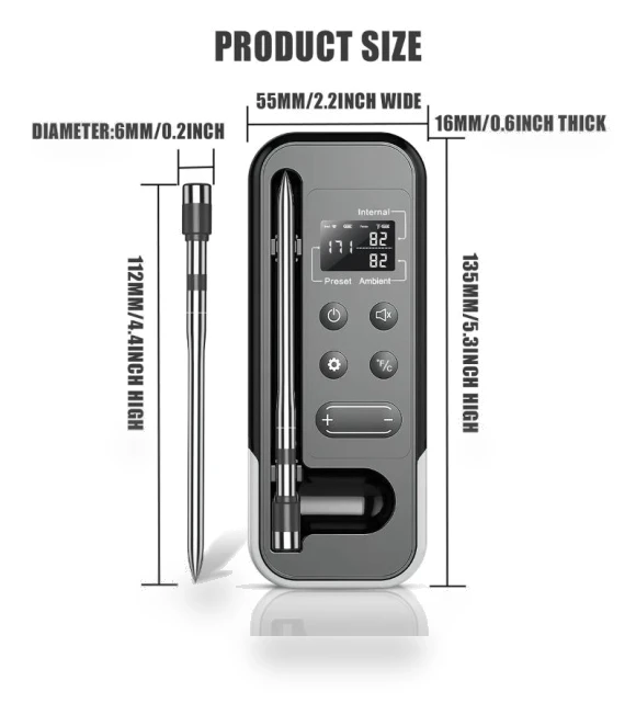 Outdoor Smart BBQ Thermometer — Grill Thermometers, JOHO - CarGear