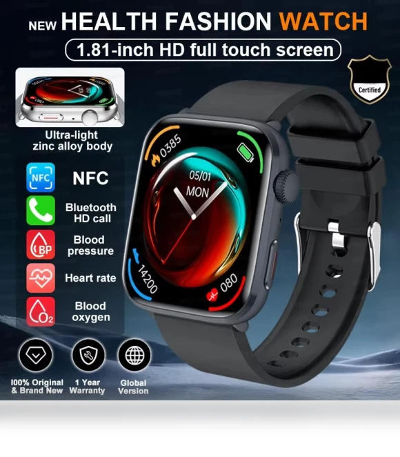 Smart Health Watch with Blood Pressure Monitoring — Smartwatches, ElectronicsHome