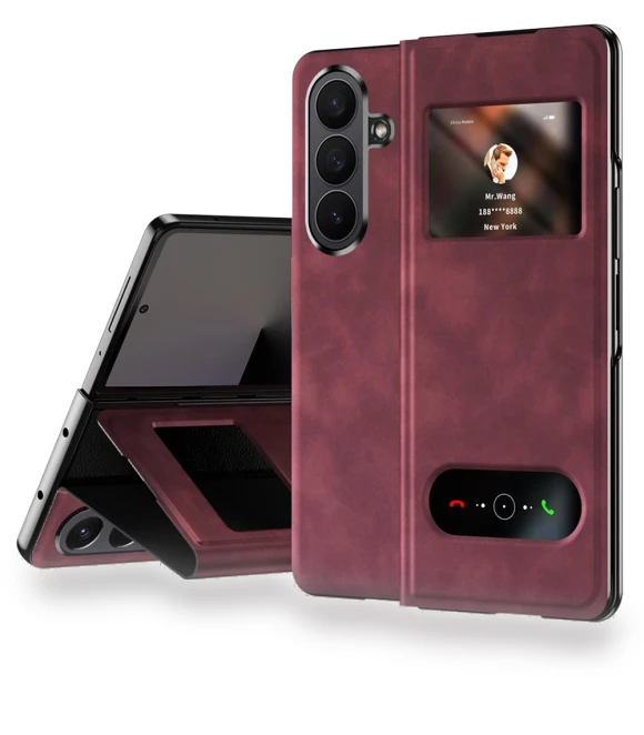 View Window PU Leather Phone Cover — Bumpers, Smartwatch 2025