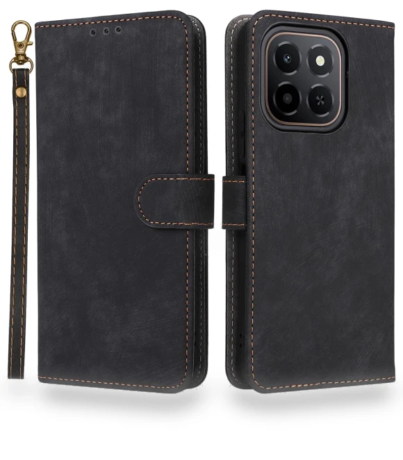 Wallet RFID Blocking PU Leather Phone Cover Stand with Strap — Flip Cases, Smartwatch 2025