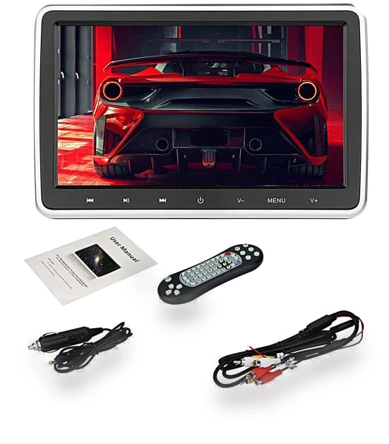 10.1-inch Headrest Car Seat Monitor with Touch Remote Control — In-Car Entertainment Systems, Car Accessories