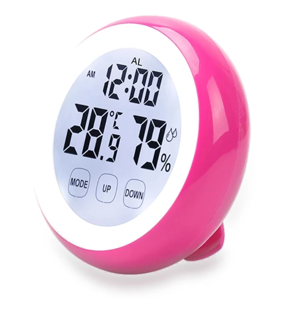 Creative Round Alarm Clock with Touch Screen — Clocks, Alarm Clock