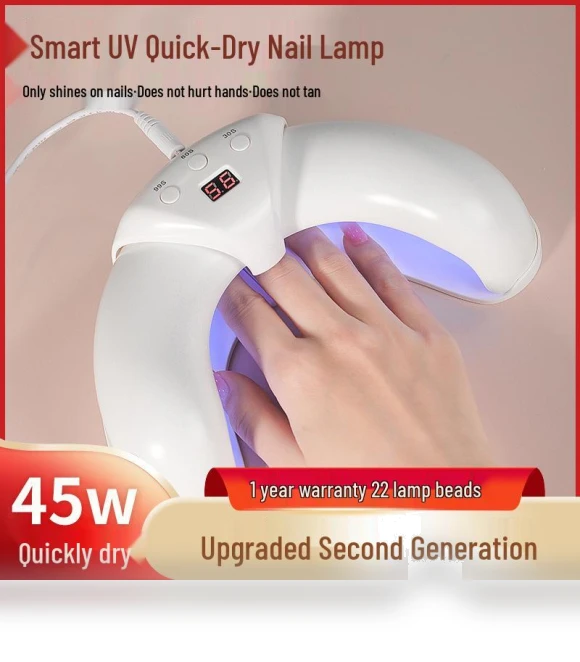 Crescent-Shaped Smart Quick-Dry Nail Lamp — Curing Lamps, TrendVibeCN