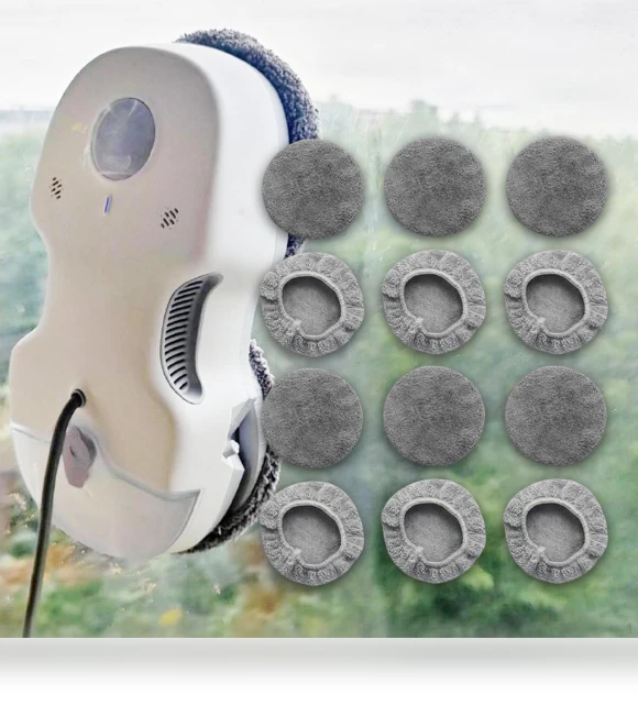 Fleece Texture Window Cleaning Robot Wipes — Smart Cleaning Robots, Closet of Beauty